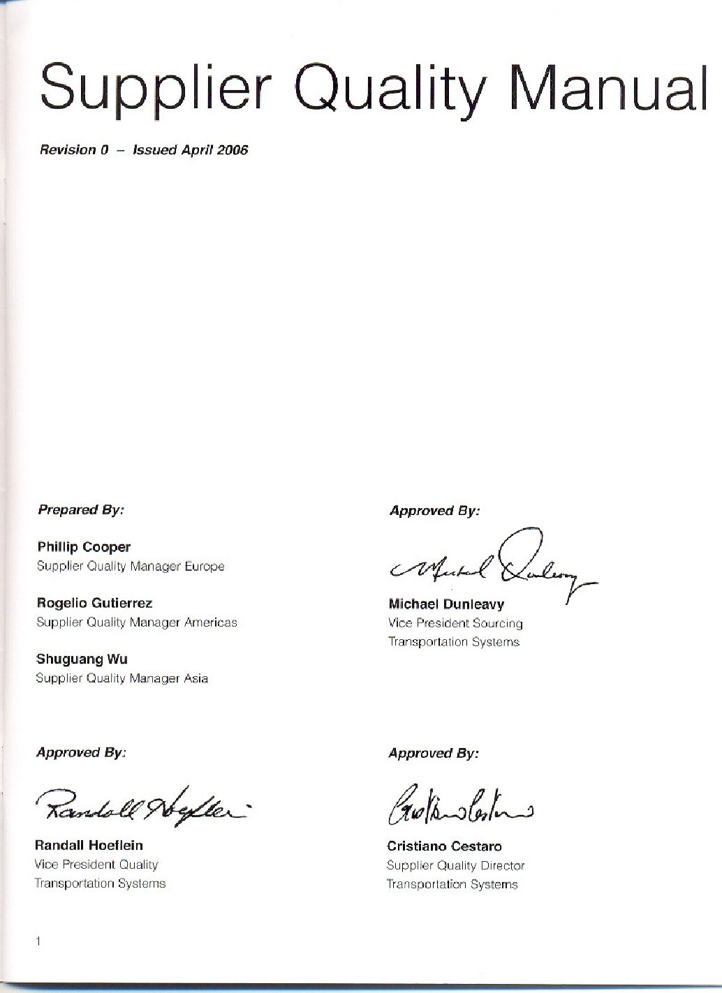 Supplier Quality Manual Template boeing quality management system requirements for